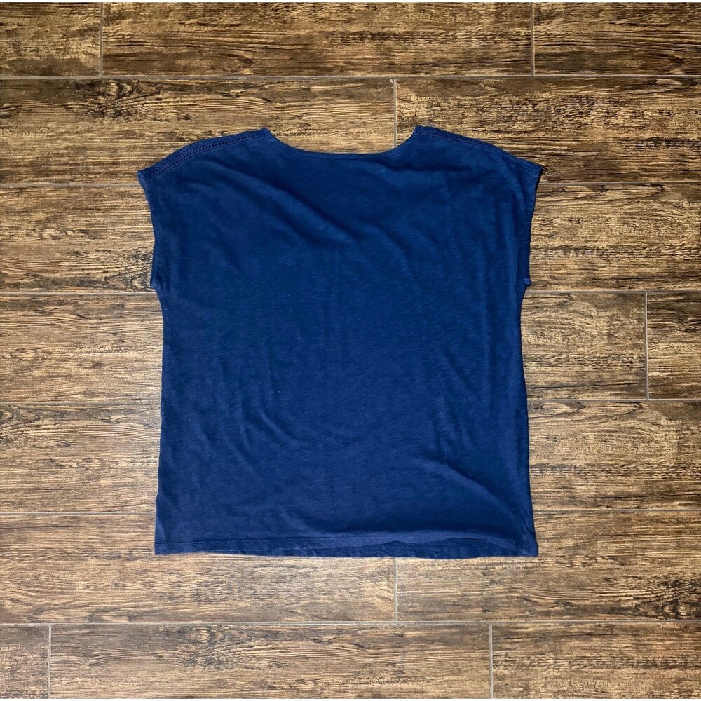 Gap Slub Knit Crochet-Trim Top - S - Picture 3 of 3
